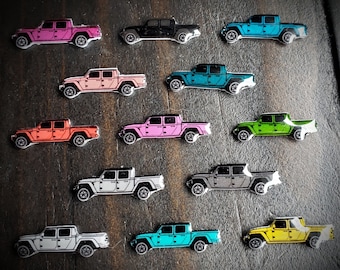 Vehicle Floating Charm for Floating Lockets-1 Piece-20mmx6mm-Tiny Charm-Choose from 13 Colors-4 Door Off Road Vehicle-Gladiator Style