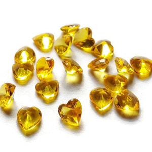 Topaz Crystal Heart Floating Charm: November Birthstone Locket (5mm) (1 Piece)