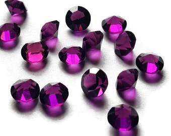 February Birthstone Crystal Floating Charm for Floating-5mm-Amethyst Purple-1 Piece-Great Gift Idea