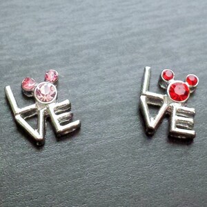 Love Floating Charm for Floating Lockets-Mickey-Mouse Charm-1 Piece-Gift Idea