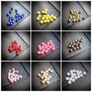 Mini Pearl: For Floating Lockets-4mm Diameter, No Hole (1 Piece)