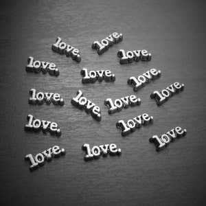 Love Floating Charm for Floating Lockets-1 Piece-Gift Idea
