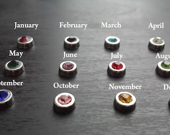 Crystal Birthstone Floating Charm for Floating Lockets-6mm Diameter-1 Piece-Gift Idea