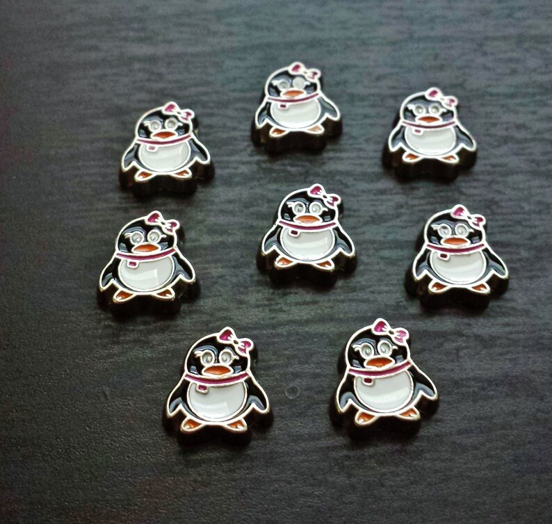 Penguin Floating Charm for Floating Lockets-1 Piece-Gift Idea image 2