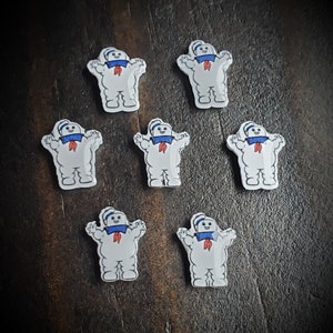 Marshmallow Man Floating Charm-1 Piece-Acryoic and Resin- Custom Charm-Movie Character Floating Charm