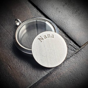 Nana Window Plate for Large Floating Lockets-22mm-Stainless Steel-Gift Idea