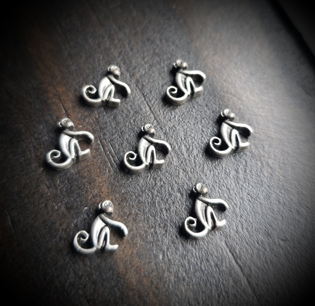 Locket Monkey Monkey Floating Charm for Floating Lockets-8mm X8mm-1 Piece-gift Idea ...