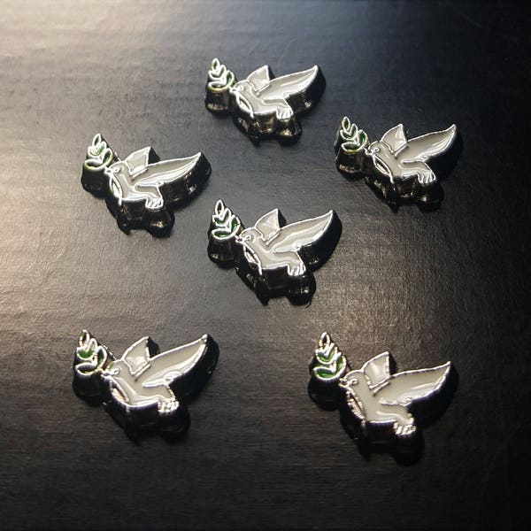 Peace Dove Floating Charm for Floating Lockets-1 Piece-Gift Idea