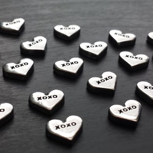 XOXO Silver Heart Floating Charm for Floating Lockets-Love-1 Piece-Gift Idea
