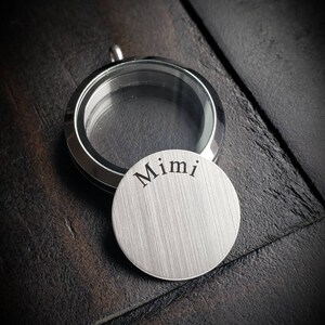 Mimi Window Plate for Large Floating Lockets-Gift Idea