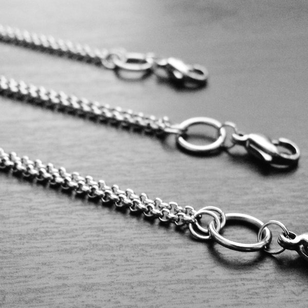 32 Inch Necklace Chain for Floating Lockets and Pendants-Silver Stainless-Chain-Gift Idea