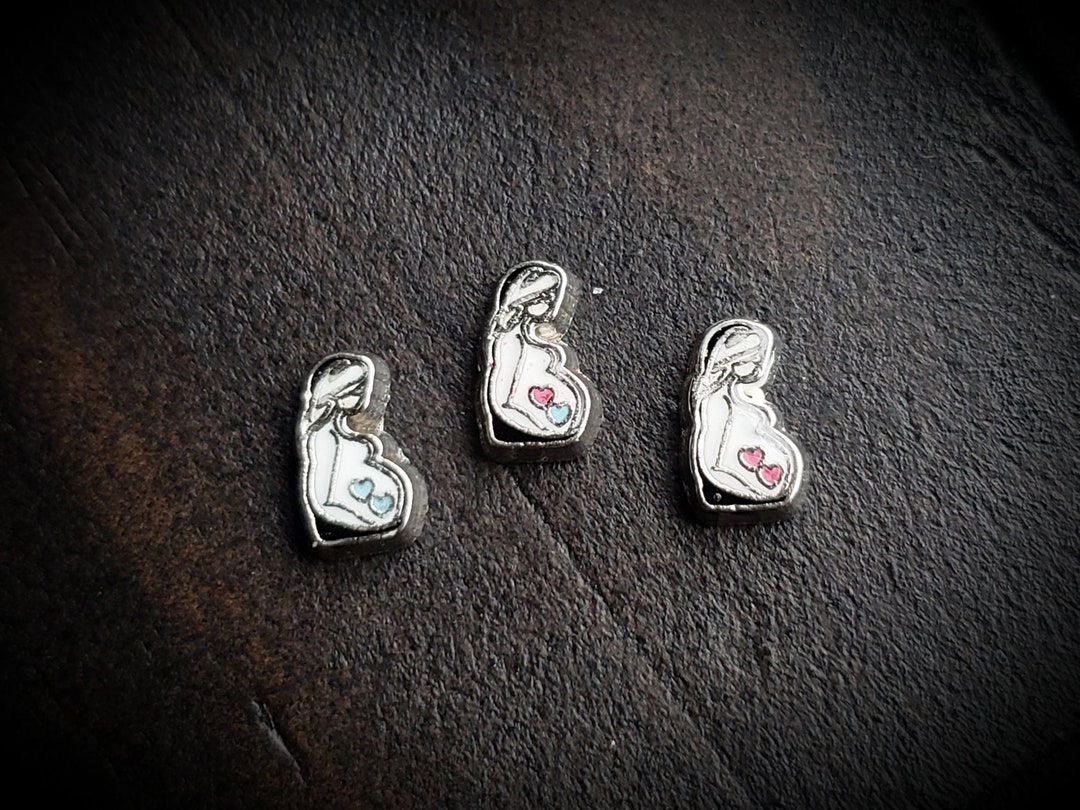 Mother of Twins Floating Charm for Floating Locketspregnant Mother