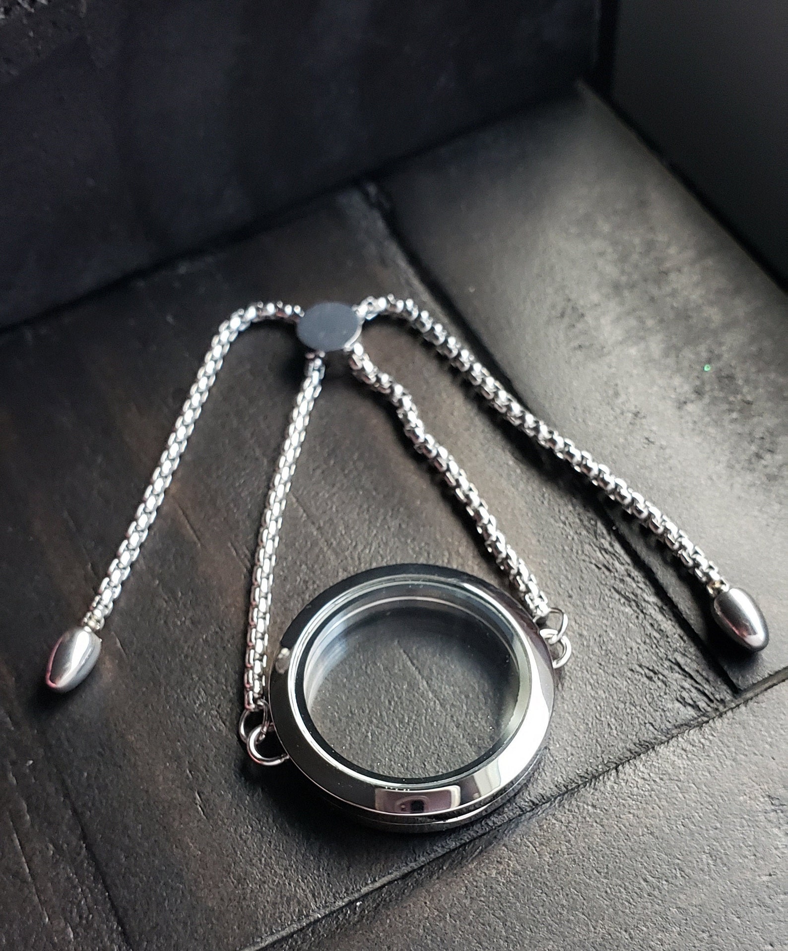 Floating Locket Bracelet30mm Large AdjustableStainless Etsy