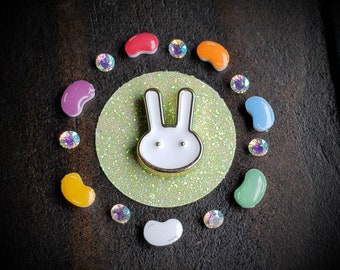 Easter Floating Charm Set for Large (30mm) Floating Lockets-Colorful Mini Jelly Beans and Peep Bunny Charms-Easter Themed Jewelry