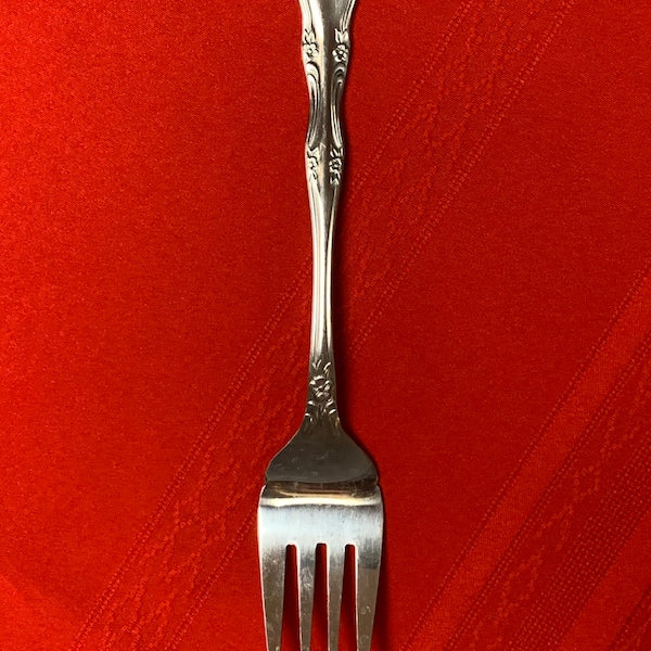 Fork Rogers Dream Rose Korea Stainless Steel Flatware Etsy