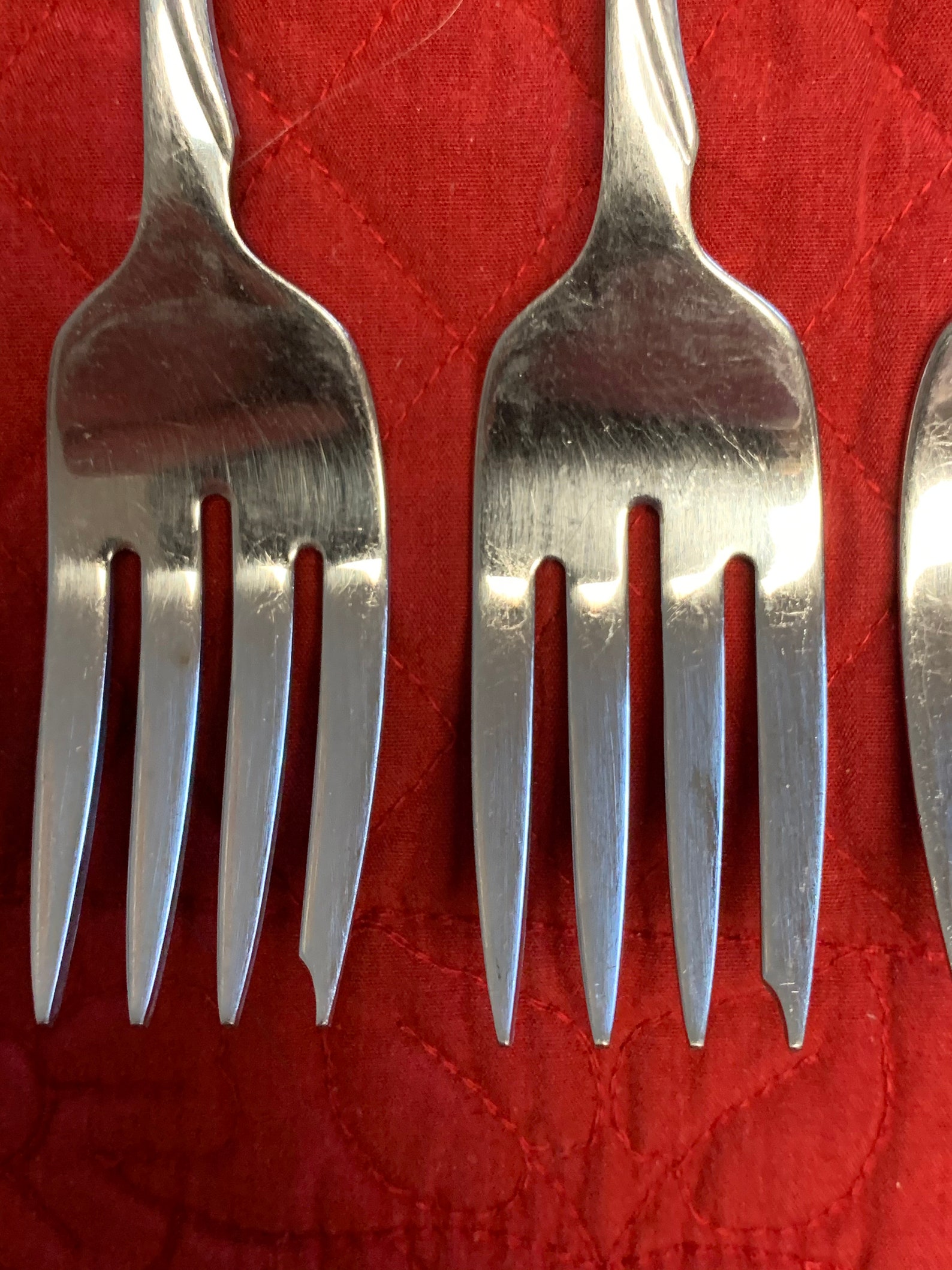 Set of 4 Oneida Flight Reliance Stainless Steel Salad Forks Etsy