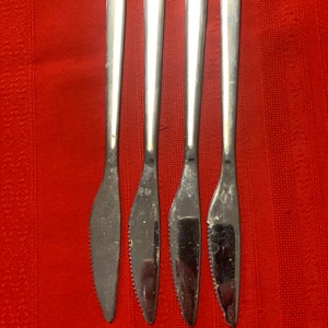 Set of 4 ikea fornuft stainless steel dinner knives