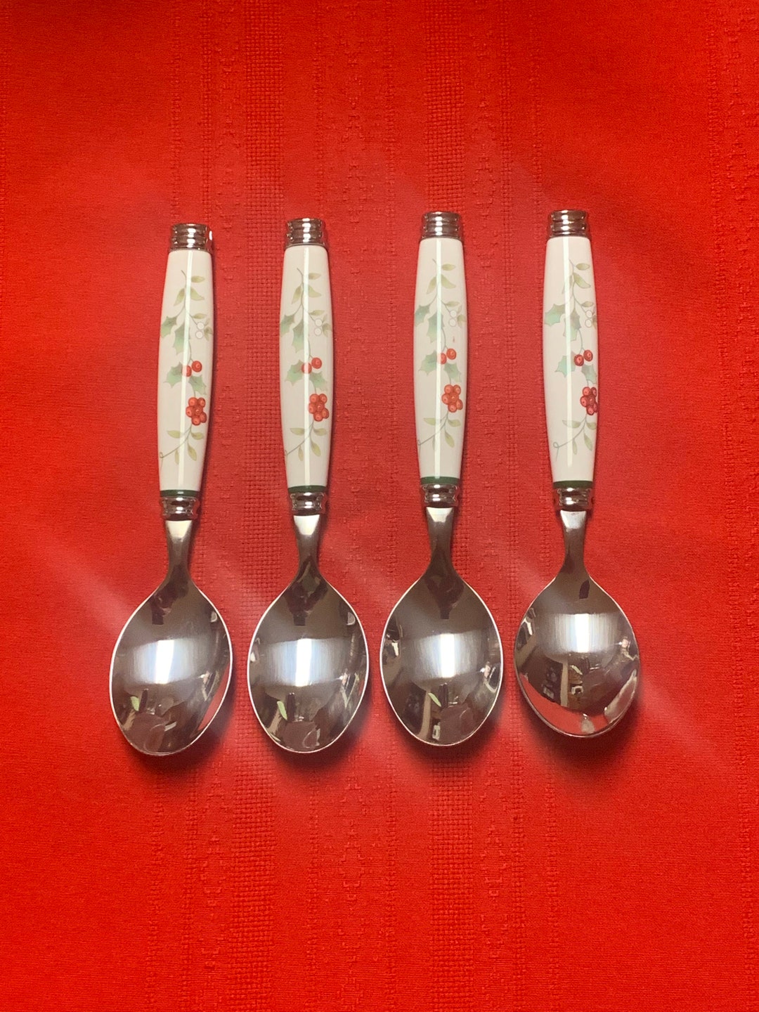 Pfaltzgraff Winterberry, Verres à Vin Sans Pied, Peints à La Main, Lot