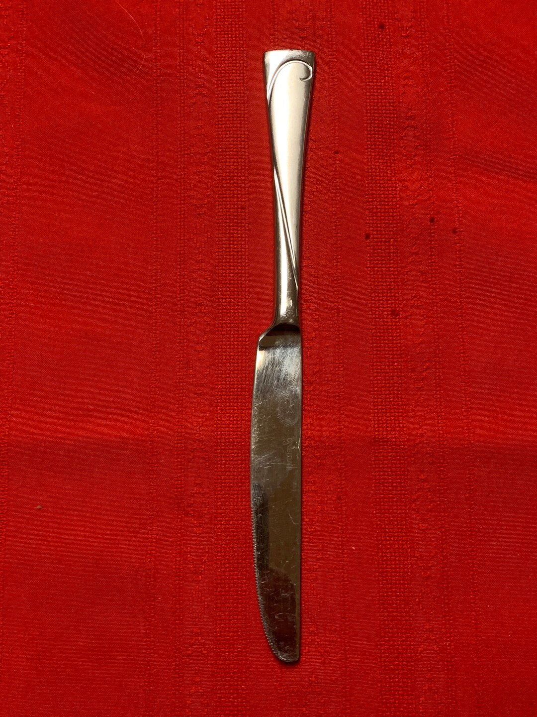 1 Oneida Script Stainless Steel Dinner Knife Etsy