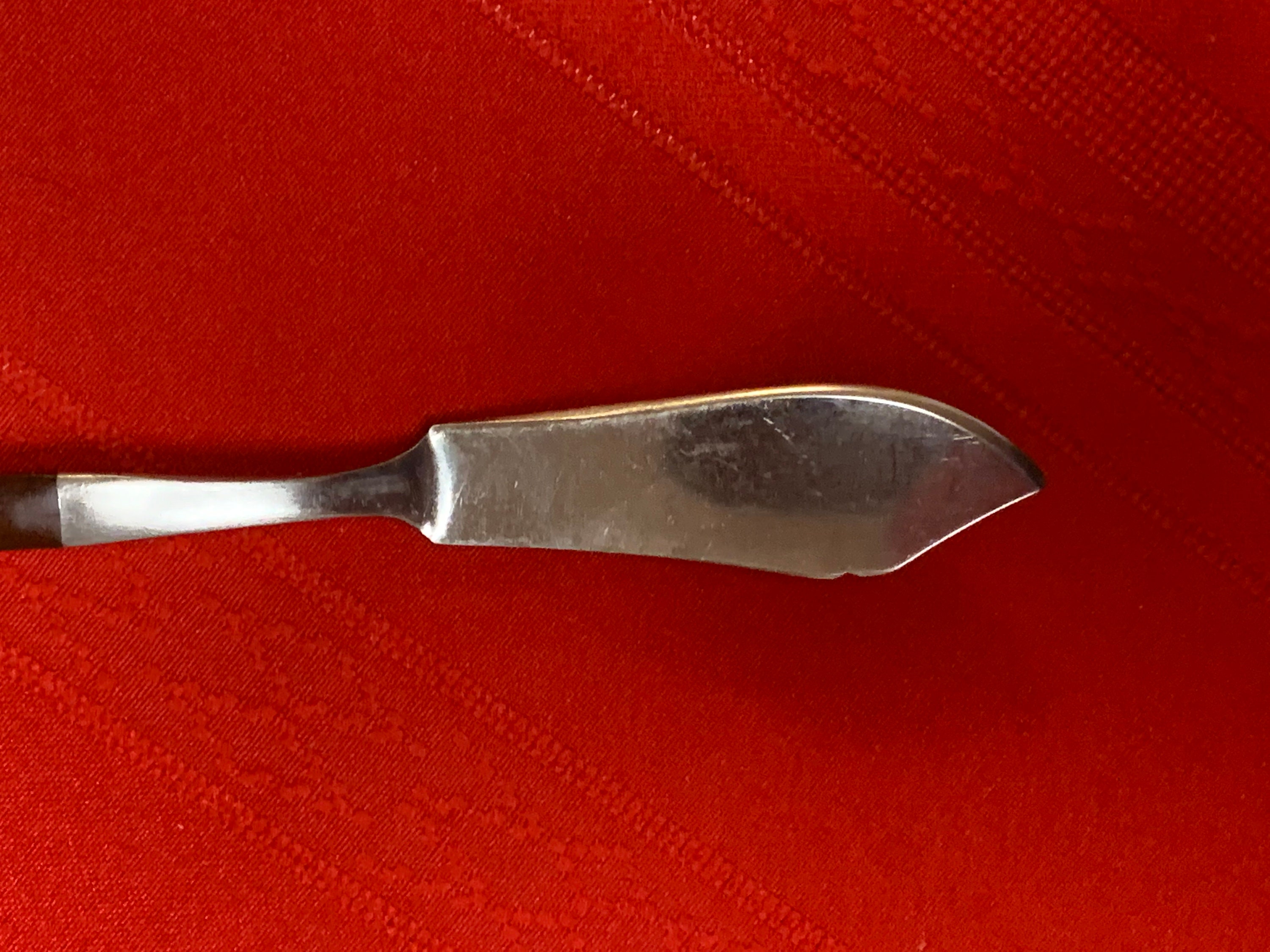 Dining & Serving 1 pyramid mid century modern wood handle dinner knife