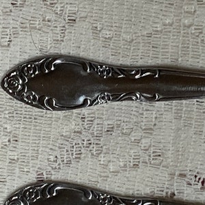 Set of 4 Oneida northland royal ballad stainless steel teaspoons