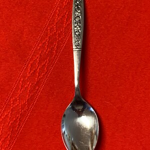 1 Oneida northland floral panel stainless steel teaspoon