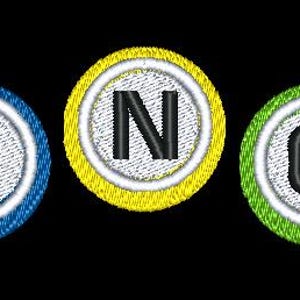 Design di palline BINGO Design di ricamo digitalizzato
