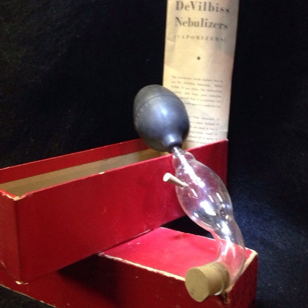 Vintage DeVilbiss Glas Zerstäuber 40 medizinisches Instrumentarium