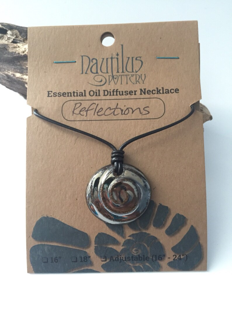 Essential Oil Diffuser Necklace Reflections 1 1/2” adjustable inches
