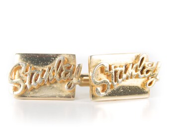 Vintage Stanley Tools Cufflinks / Mens Cufflinks / Tool Gift / Cufflinks Vintage / Retro Cufflinks / Gold Cufflinks / Cuff Links For Dad