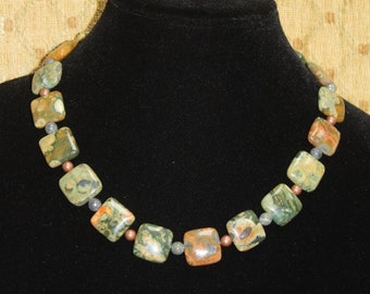 Square Agates Necklace.