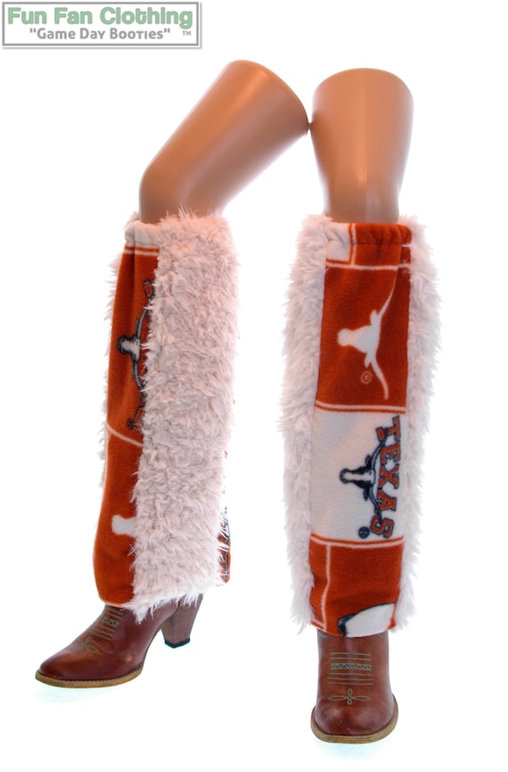 本当に信頼出来る店 Texas, Clothing UT Cuffs, Boot Warmers, Leg Fur Longhorns, Clothing