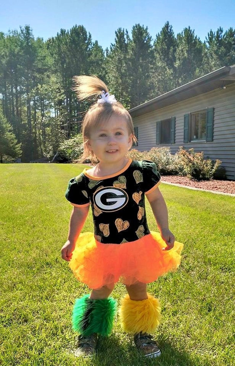 Girl Fur Leg Warmers Kids Fur Leg Warmers Green & Yellow Etsy UK