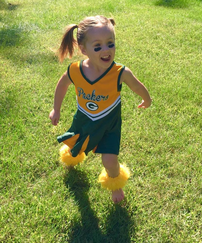 Girl Fur Leg Warmers Kids Fur Leg Warmers Green & Yellow Etsy UK