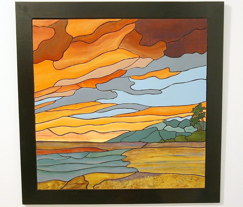 Tropical Island Sunset Wood Sculpture Wall Art Nautical Etsy