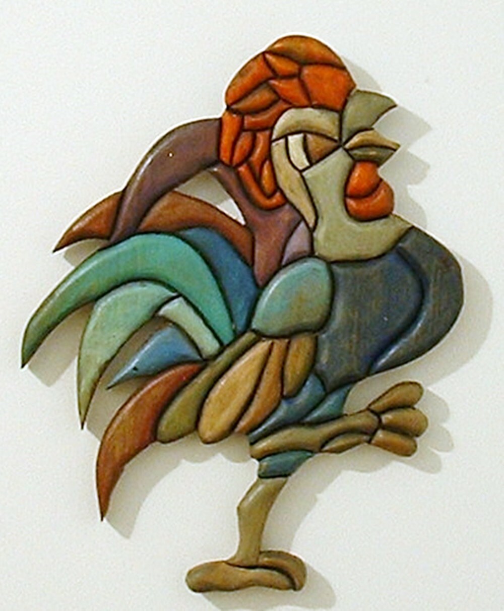 Rooster Wall Art Wood Sculpture Kitchen Decor | Etsy