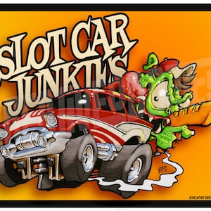 Slot Car Junkie Art Print