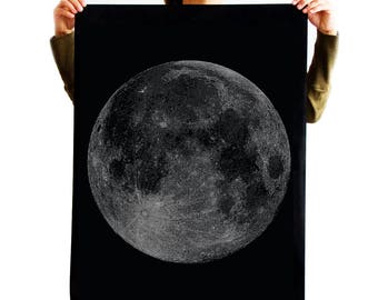 Halftone Silver Moon. Vector, PNG, JPEG. Digital download. Art, prints, t-shirts, merchandise. Craft projects. Commercial license included.