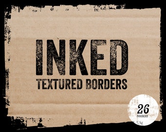 Inked - 26 Textured Borders