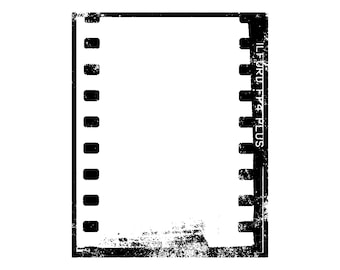 Retro negative film texture with a transparent background