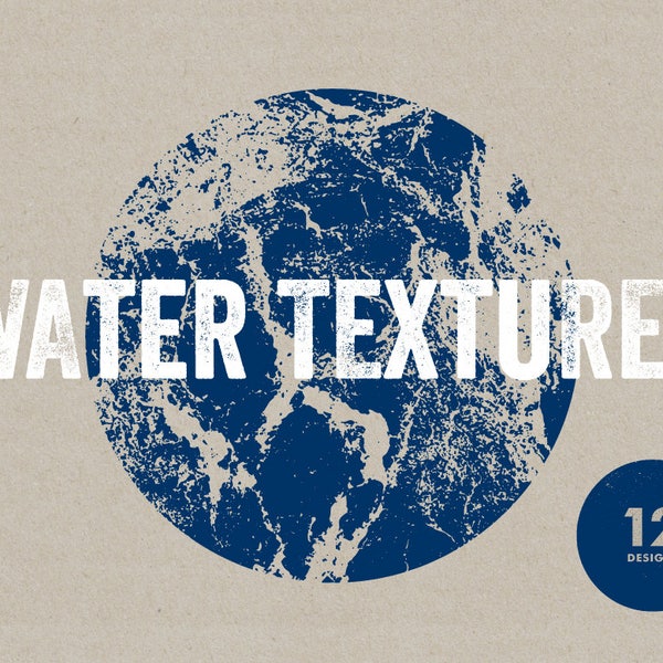 12 Water Textures - Vector & PNG resources. Digital download. Art prints, t-shirts and merchandise. Sea, ocean, reef, liquid, natural, waves