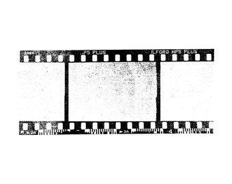 Retro negative film texture with a transparent background