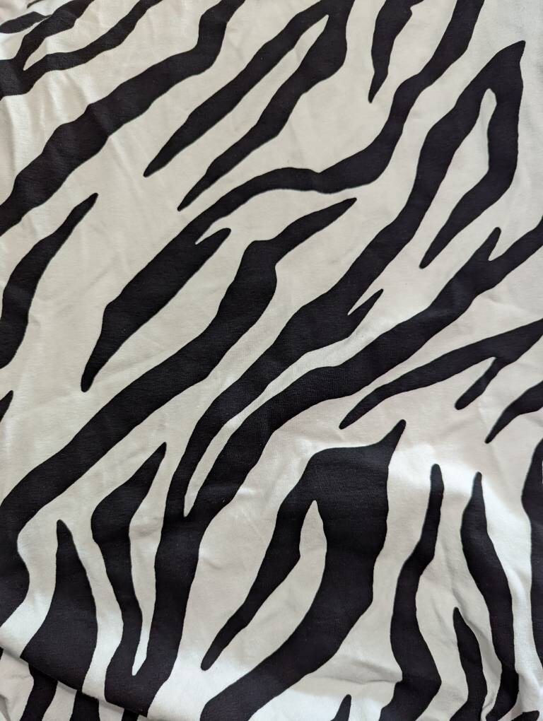 Black & White Zebra Stripe Print Dolly Bow Wire Headband Hair Wrap 