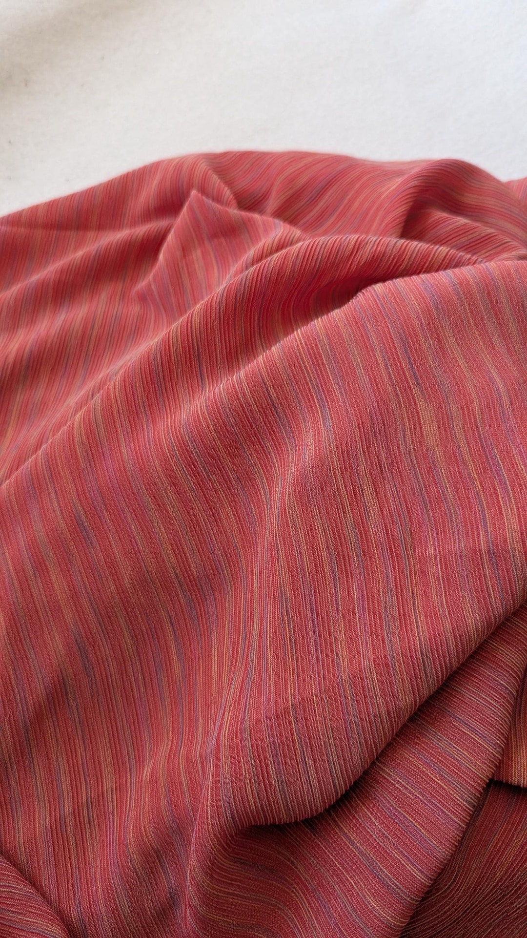 Light Pink Poly Blend Fabric Dress Weight Material Chiffon Crepe 0504 ...