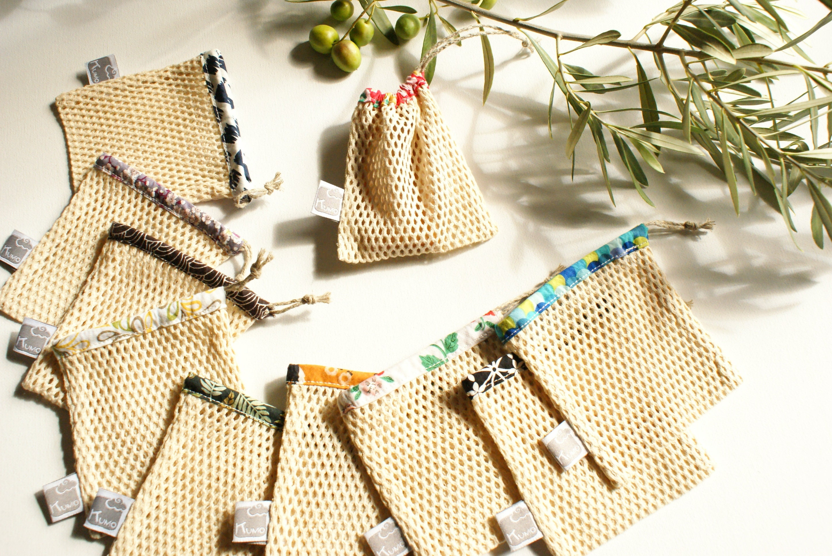 A L'unite Filet à Savon en Coton Bio Motifs Divers, Kumoandfriends