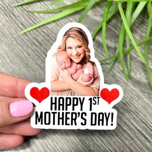 Custom Face Stickers, Personalized Stickers, Personalized Mother's Day Gift, first mothers day gift, photo gift for mom, mothers day sticker