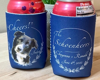 Wedding Can Cooler, Wedding Favors for Guests in Bulk, Personalized Wedding Favor, Custom Wedding Favors, Wedding Party Favors, Can Coolers