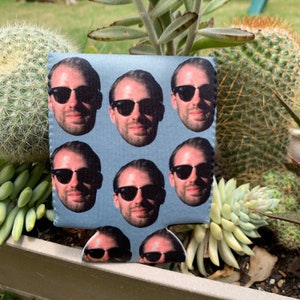 Personalized Insulated Can cooler, funny personalized photo gifts, custom picture can cooler, funny birthday favors, bachelor party