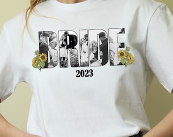 Bride Photo Shirt Personalized, Custom Bride Shirt, Bachelorette Party Shirt, Wedding Shirt Custom, Bridal Party Tee