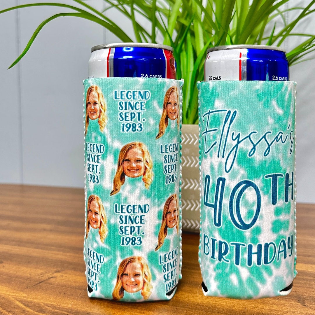 Personalized Can Cooler, Custom Picture Can Cooler, Funny Birthday